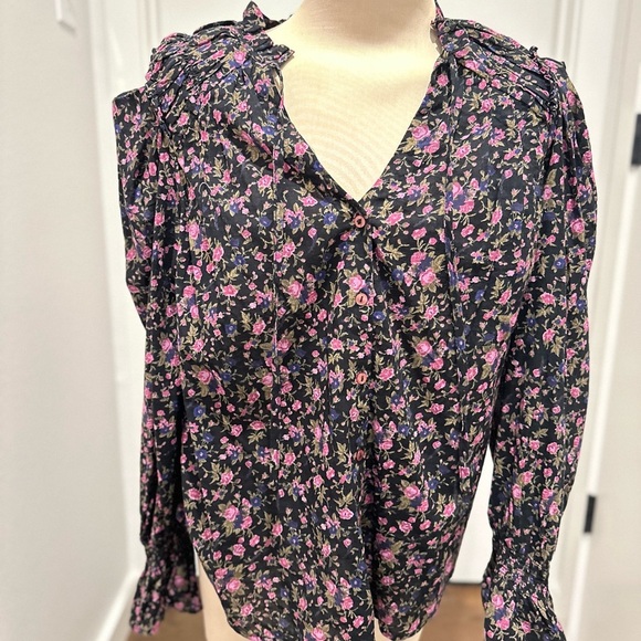 Free People Meant To Be Smocked Blouse - Picture 6 of 6